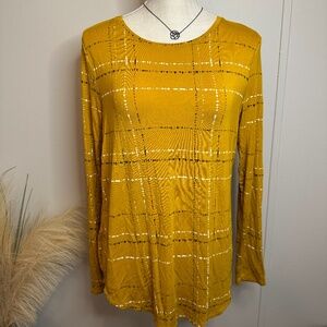 **SOLD** Mustard/black light plaid